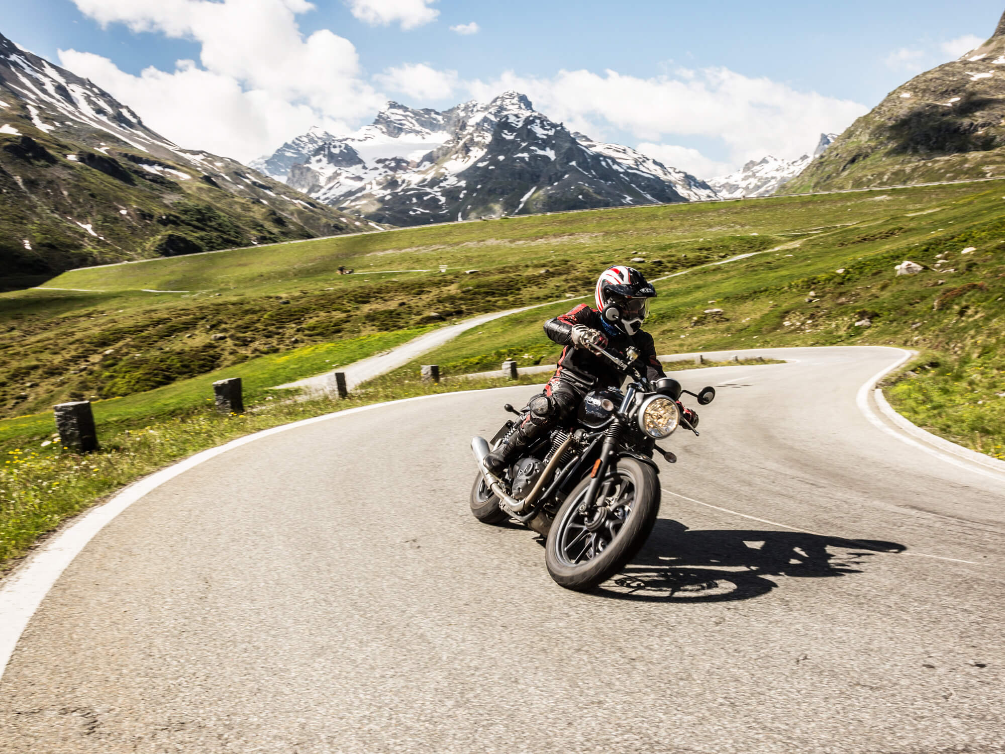 Motorradfahren im Paznaun